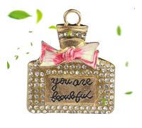 Bling Car Air Fan Clip, Perfume Bottle Car Vent Clips, Car Diffuser Vent Clips, Pretty Vehicle Air Decoration Tab Decor