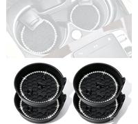 Bling Car Cup Holder Insert for Toyota Sienna 2017-2020,Black