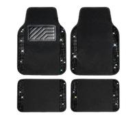Bling Car Floor Mats, Crystal Rhinestone Carpet 3D Non-Slip Universal | Waterproof PVC Felt Car Mat Set for Vehicles, Cars, , Interior Protection And Style