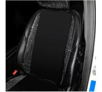 Bling Car Seat Cover for Women Seat Covers Seat Protector With Shining Rhinestone Diamond Universal Fit Women Car Accessories（1Pcs Black A Back Cover）