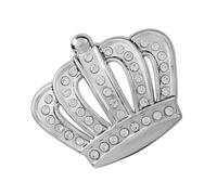 Bling Crown Car Emblem Badge Decal - Rhinestone Metal Car Sticker, Princess Crown Design | Crystal Car Decal Sticker, Decorative Auto Accessory for Vehicle Exterior, Adhesive Emblem for
