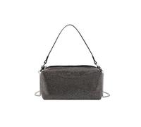 Bling Crystal Shoulder Sparkling Glitter Crossbody Women's Evening Handbag Rhinestone Clutch Bridal Wedding Purse(Black a)