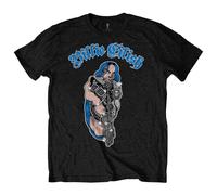 Bling Glitter Print T Shirt Billie Eilish Black L