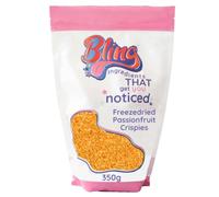 Bling Ingredients Crunchy Passionfruit Crispies 350g - Freeze Dried Tropical Fruit Granules for Baking, Desserts & Chocolate Decorating