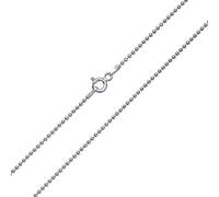 Bling Jewelry 150 Gauge Strong .925 Sterling Silver Shot Bead Ball Chain Necklace For Men Lobster Claw Clasp 24 Inch Made In Italy