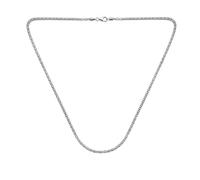 Bling Jewelry Bali Style Popcorn Coreana Chain Necklace, Black Oxidized .925 Sterling Silver,Slender 3MM 24 Inches, Made in Italy, for Women