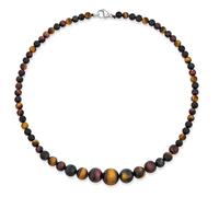 Bling Jewelry Elegante Einfache Abgestufte Runde Erstellt Halb Wertvollen Edelstein Perle Strang Halskette Schmuck Fr Frauen 16-18 Zoll Stein 12 Bis16MM