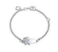 Bling Jewelry Engravable Name Plated Teddy Bear ID Identification Bracelet For Women For Teen .925 Silver Sterling Small Wrists 5-6 Inch