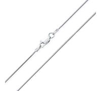 Bling Jewelry Flexible Strong 1.5MM .925 Sterling Silver Magic 8-Sided Snake Chain Necklace for Women and Men 16 Inch