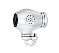 Hair Stylist Dresser Beauty Salon Hair Dryer Dangle Bead Charm For Women .925 Sterling Silver Fits European Bracelet