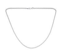 Bling Jewelry Heavy Strong Square 5MM Venetian Mirror Box Link Chain Necklace For Women Men .925 Sterling Silver Made In Italy 16 Inch