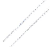 Bling Jewelry Men's Solid Heavy .925 Sterling Silver 4MM Marina Anchor Nautical Mariner Chain Link Necklace For Unisex Made Italy 24 Inch