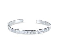 Bling Jewelry Personalize Medium Textured Honeycomb Stackable Hammered Bangle Cuff For Women Girlfriend Matte .925 Sterling Silver Customizable