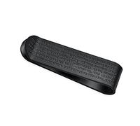 Personalize Religious Mantra Quote Lords Prayer Cross Black Mens Money Clip Card Holder for Men Teens Father Stainless Steel Customizable