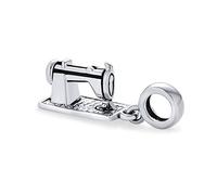 Bling Jewelry Personalized Fashion Designer Seamstress Sewing Machine Dangle Bead Charm For Women Teen Oxidized .925 Sterling Silver Fits European Bracelet