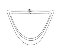 Bling Jewelry Set of Three Unisex Elegant Dainty Rolo Cable Chain Necklace Black IP Stainless Steel Women Men Teens 18, 20 & 24 Inch 2.5 MM