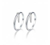 Bling Jewelry Set of Two Simple Classic Small Dome Cuff Stackable Bangle Bracelet .925 Sterling Silver Safety Chain for Women 5 Inch