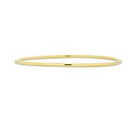 Bling Jewelry Simple Basic Thin Stacking Single Bangle For Women Teen Bracelets Round Smooth 18K Yellow Gold Plated 2MM