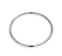 Bling Jewelry Simple Stackable 3MM Smooth Polished Dome Rounded Edge .925 Sterling Silver Bangle Bracelet For Women Teens