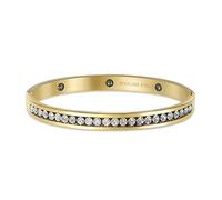 Bling Jewelry Stackable Channel Set White Cubic Zirconia CZ AAA Bangle Bracelet for Women in Silver or Gold Tone Stainless Steel Perfect for Weddings
