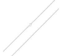 Bling Jewelry Unisex Thin 2MM .925 Sterling Silver Shot Bead Ball Chain Link Necklace for Men Women Teens 20 Inch Made In Italy