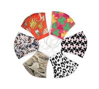 Bling Jewelry Variety Pack Multi Color Fabric Face Mask Metal Nose Clip Filter Pocket 6 Pack