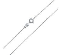 Bling Jewelry Very Thin Box Link Chain 1 MM 010 Gauge For Women Necklace .925 Sterling Silver Made In Italy 16 Inch