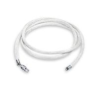 Bling Jewelry White Satin Silk Necklace Pendant Cord For Women For Men Teen .925 Sterling Silver Lobster Claw Clasp 20 Inch