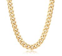 Bling King London - Gold Cuban Curb Link Chain, 15mm Thick, 24-Inch Long