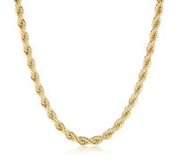 Bling King London Gold Twisted Rope Chain 4-12mm Thick, 20-30 Inch Long