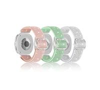 Bling Nylon Stretchy Band Compatible with Samsung Galaxy Watch 8 Bands 40mm 44mm/Galaxy Watch 8 Classic 46mm Bands for Women, Sparkly Soft Elastic Adjustable Straps for Samsung Watch 8/8 Classic Band
