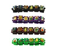 Bling Online 4pc Pack of Wooden Bead All Saints, Religious Icons, Catholic, Jesus Bracelets..