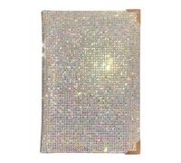 Bling Passport Holder, Diamond Passport Cover, Travel Documents Organizer Protector, Rhinestone Wallet, Luggage Tag, Vacation Essential Accessory, Gift for Women and Men, AB/Rose Gold Edge, Luxury