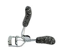 Bling Rhinestone Eyelashes Curler Tweezer Protable Colorful Curling Eye Lashes Clip Cosmetic Beauty Makeup Eyelashes Tool 1pc(Black)