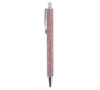 Bling Rhinestone Pen - Ultra Sparkly Crystal Desktop Accessory, Retractable Smooth-Writing Gem Pen, Fancy Journaling & Drawing Tool, Chic for Women, Elegant Rose Stationery