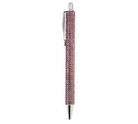 Bling Rhinestone Pen - Ultra Sparkly Crystal Desktop Accessory, Retractable Smooth-Writing Gem Pen, Fancy Journaling & Drawing Tool, Chic for Women, Elegant Rose Stationery