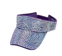 Bling Rhinestones Sport Hats Adjustable Summer Cap Visor Caps Unisex Hard Hat Back Pack (PP2, One Size)