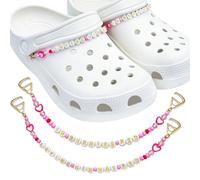 Bling Shoe Charms for Girls Women, Pink Friendship Shoe Charms Designer Jewelry Shoe Accessories, Inspired Jewelry Gift for, Inspired, Lover, Music-themed Fans, White, Plastic, 12