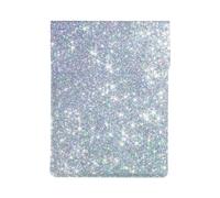 Bling Silver Printed Glitter, PU Leather Laptop Sleeve, Notebook Bag Laptop Case Sleeve Tablet Briefcase
