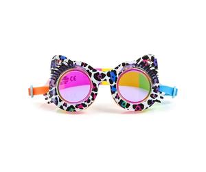 Bling2O Cat Swim Goggles for Kids - Anti Fog Anti Leak Anti Slip UV Protection Fun Aqua Accessory with Hard Case
