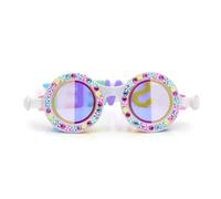 Bling2O Kids Swimming Goggles 100% Silicone Anti Fog UV Protection +6Yrs - Rainbow Ribbons Brights Stripes