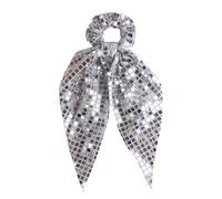 Blingbling Ribbon Sequins Hair Scrunchie For Women Teens Fashion Multiuse Hairband For Work And Social Gatherings Hair Scrunchie