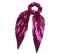 Blingbling Ribbon Sequins Hair Scrunchie For Women Teens Fashion Multiuse Hairband For Work And Social Gatherings