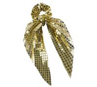 Blingbling Ribbon Sequins Hair Scrunchie For Women Teens Fashion Multiuse Hairband For Work And Social Gatherings