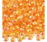 Blinginbox 5000pcs 3mm AB Resin Flatback Rhinestone for Crafting,Flatback Round Jelly Rhinestones Bedazzling Non Hotfix Crystal Gems for Nails Face Makeup Tumblers Mugs DIY Crafts.(Sun AB)