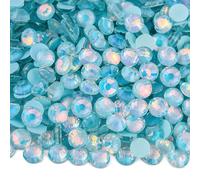 Blinginbox Aqua. Mocha Opal SS16 Flatback Rhinestones for Crafts Nail Art Decoration Sequins for Crafting Bedazzling kit Diamante Tooth gems Christmas Baubles 0.15inches 1440PCS