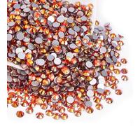 Blinginbox Glass Flatback Rhinestones Crystal Round Gems,Fire Phoenix,SS6-SS20/2880pcs