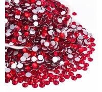 Blinginbox Glass Flatback Rhinestones Crystal Round Gems,Lt.siam,SS20/1440pcs,4.6-4.8mm
