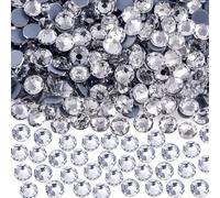 Blinginbox Hotfix Rhinestones 0.18inches Round Gems for Nails Art DIY Bags Clothes Shoes,Flatback Rhinestones for Bedazzling Craft Garment Decoration,SS20 Cryatal
