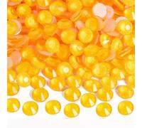 Blinginbox Hotfix Rhinestones,1440pcs Hot Fix Rhinestones for Crafts,Clothes,Decoration,Orange Neon,SS16